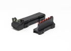 LPA MIRINO E TACCA DI MIRA IN FIBRA OTTICA PER CANNE CON BINDELLA DA 6 - 7 - 8 mm 