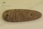 CALCIOLO IN LEGNO PER FUCILI CON INTERASSE DA 80mm ALTEZZA DA 1 CM 