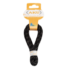 LACCI ROTONDI IN POLIESTERE IDRO-REPELENTE - AKU  NERO/BEIGE 180 CM