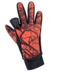 RISERVA GUANTI INVERNALI CON TAGLIO INDICE DESTRO E SINISTRO - CAMOUFLAGE ARANCIO
