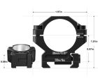 ANELLO DISCOVERYOPT WEAVER 30 mm  in alluminio 6061- DGPR2-  30 mm H:0.97 in