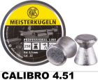 PIOMBINI RWS MEISTERKUGELN CAL.4.51 - PESO 0.53 GRAMMI - 500 PZ