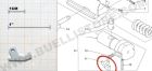 BENELLI RICAMBI ARMI - M3 SUPER 90 KROMO - ESTRATTORE CROMATO - N. ESPLOSO 11