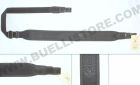 RISERVA - TRACOLLA PER CARABINA IN PELLE EFFETTO CARBONIO CON NEOPRENE