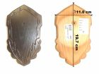 F.C. SCUDETTO IN LEGNO PORTA TROFEO INCISO
