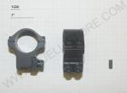 ATTACCO SPORT MATCH MEDIO CON FERMO PER OTTICHE DA 1'' PER SLITTE DA 11 mm