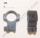 SPORTMATCH ATTACCHI PER OTTICHE DA 1'' PER SLITTE DA 11 MM - PROFILO ALTO 