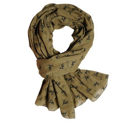 VERNEY CARRON SCIARPA IN COTONE COLORE KAKI