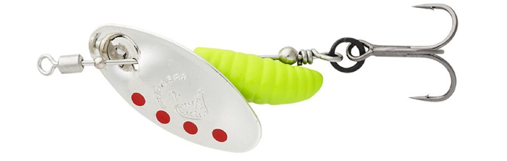 SAVAGE GEAR GRUB SPINNER 3.8G #SILVER RED LIME