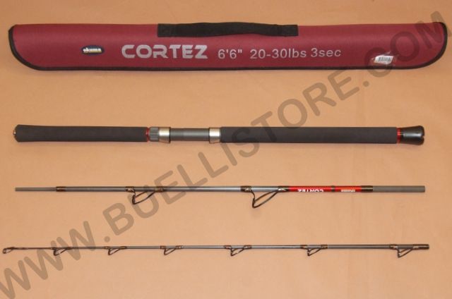 OKUMA CANNA IN 3 SEZIONI MODELLO CORTEZ PER PESCA IN MARE
