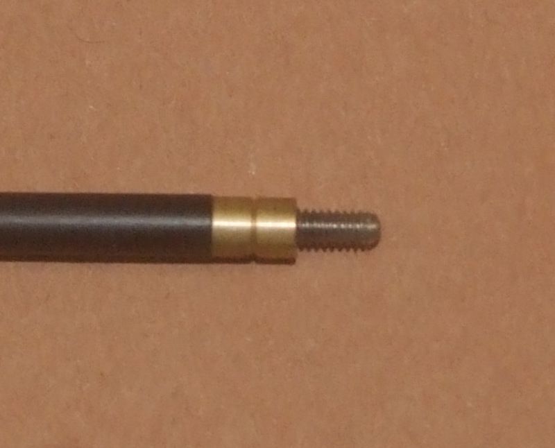 ASTA DI PULIZiA IN ACCIAIO RIVESTITO 95 CM DIAMETRO 6mm FILETTO 3mm