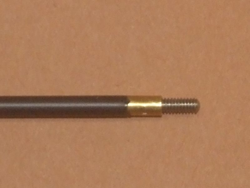 ASTA PER PULIZIA CANNE DIAMETRO: 4.0 mm FILETTO 3.0 mm LUNGHEZZA TOTALE 80 CM