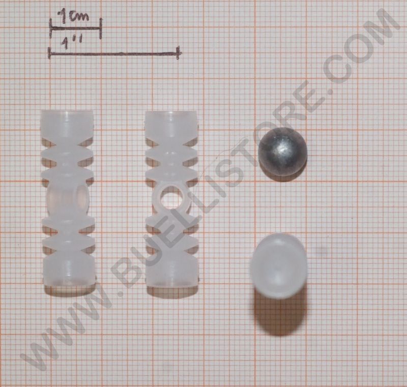 BORRE DI LANCIO CALIBRO 36/410 E RELATIVA PALLA SOTTOCALIBRATA PER BOSSOLI DA 64/65mm - 50 pz