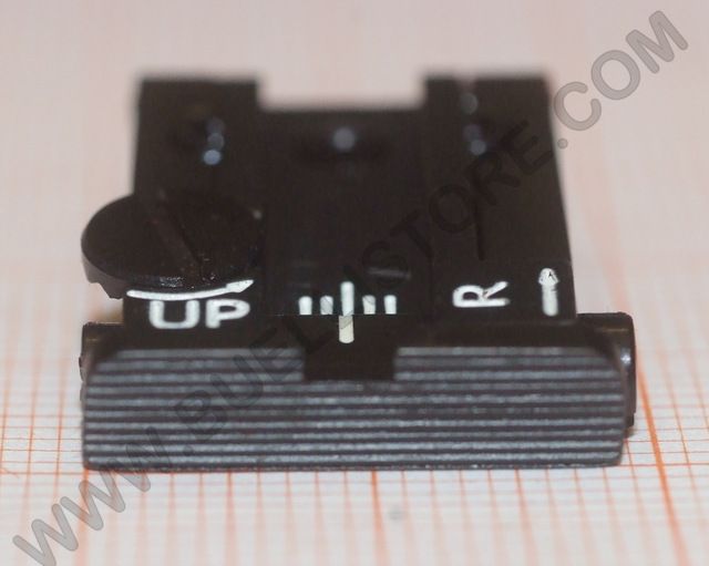 LPA TACCA DI MIRA IN METALLO CON REGOLAZIONI MICROMETRICHE PER GLOCK 17>23 25 32 34 35 TARGET