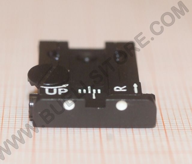 LPA TACCA DI MIRA IN METALLO CON REGOLAZIONI MICROMETRICHE PER GLOCK 17>23 25 32 34 35 3 DOT SYSTEM