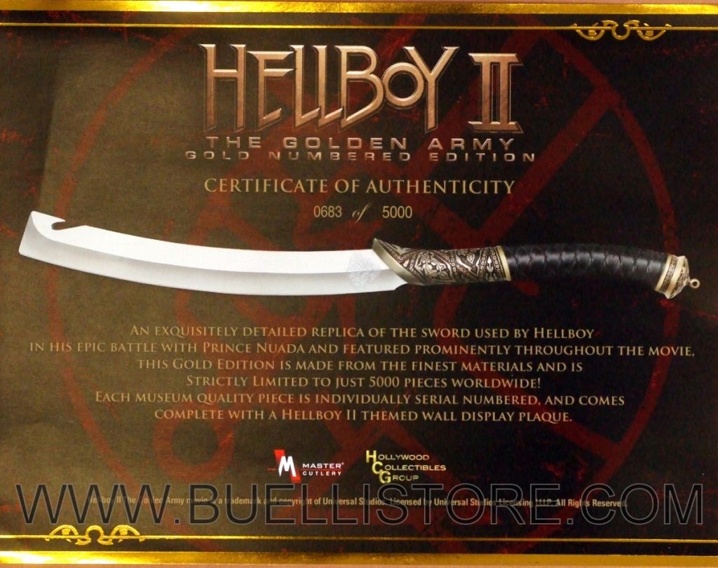 HELLBOY II SPADA PRINCIPE NUADA