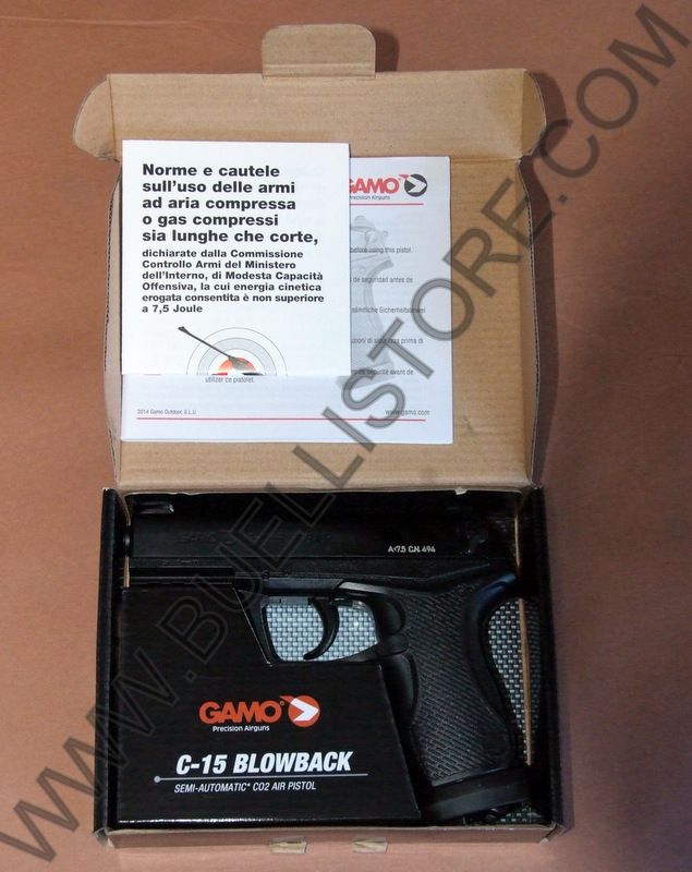 GAMO PISTOLA C-15 CALIBRO 4.5 CO2