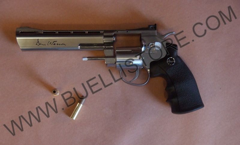 DAN WESSON REVOLVER A CO2 CANNA 6'' STEEL CAL.4.5 BB