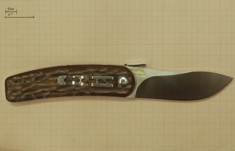 FOX COLTELLO CHIUDIBILE RHINO LAMA DROP POINT LEGNO ZIRCOTE