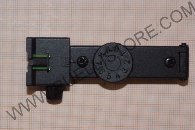 DIANA TACCA DI MIRA CON FIBRA OTTICA PER MODELLI CON DISTANZA TRA LE VITI DI 4 CM