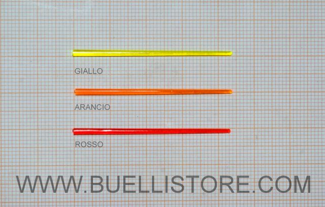 E.X.E. SET FIBRA OTTICA TRE COLORI GIALLO ARANCIO ROSSO