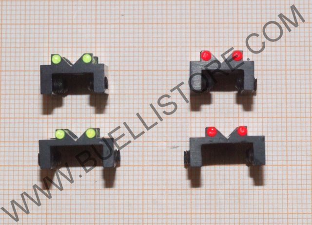 TONI SYSTEM TACCA DI MIRA IN FIBRA OTTICA ROSSA O VERDE PER BINDELLE < 8.1 mm E < 10.1 mm