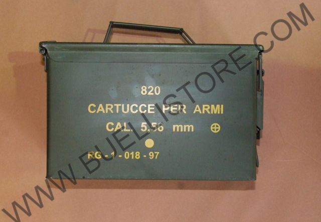 CASSETTA PORTAMUNIZIONI IN METALLO - 2 pz