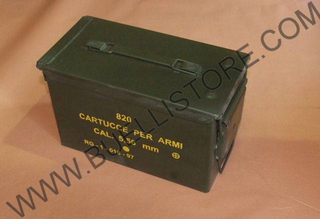 CASSETTA PORTAMUNIZIONI IN METALLO - 1 pz