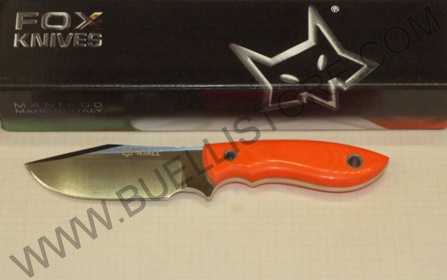 COLTELLO FOX NJALL G10 CON MANICO ARANCIO 