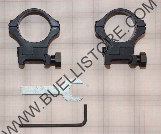 SPORTMATCH ATTACCO PER SLITTE WEAVER REGOLABILE IN ALTEZZA PER OTTICHE CON TUBO DA 30mm