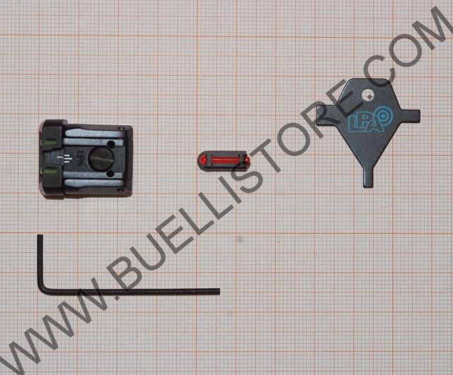 LPA TACCA DI MIRA E MIRINO IN FIBRA OTTICA REGOLABILI PER CZ SP01 SHADOW E SHADOW 2 