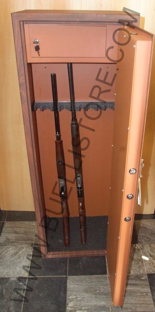 ARMADIO BLINDATO 10/12 POSTI + TESORETTO CON VERNICIATURA IN LEGNO 4493 TL