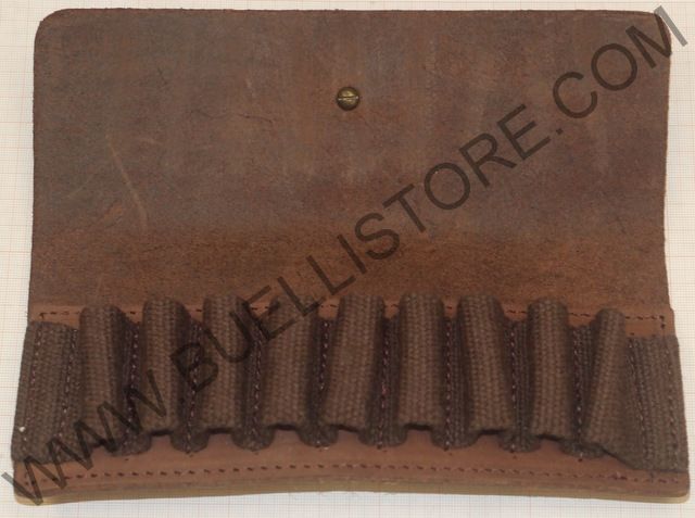 MAREMMANO PORTA COLPI IN PELLE SCURA 8 CELLE IN CORDURA CAL.12