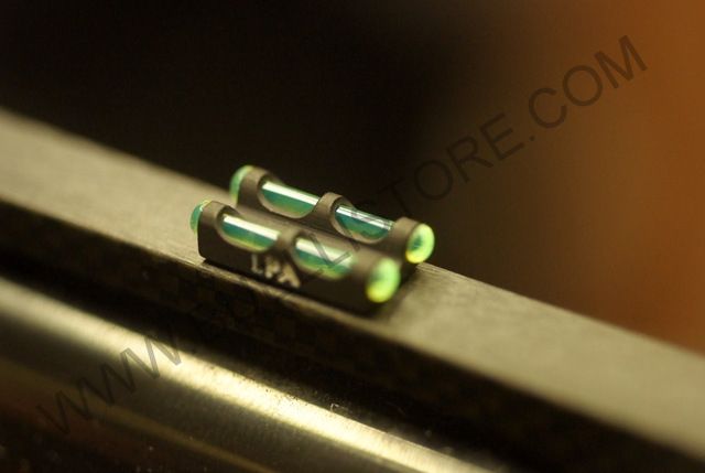 TACCA DI MIRA LPA DOPPIA IN FIBRA OTTICA VERDE-ROSSA DA 2.6mm E 3.0mm