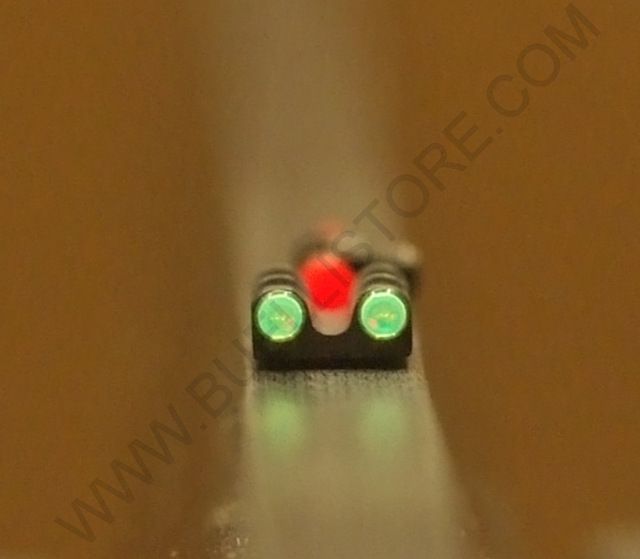 TACCA DI MIRA LPA DOPPIA IN FIBRA OTTICA VERDE-ROSSA DA 2.6mm E 3.0mm