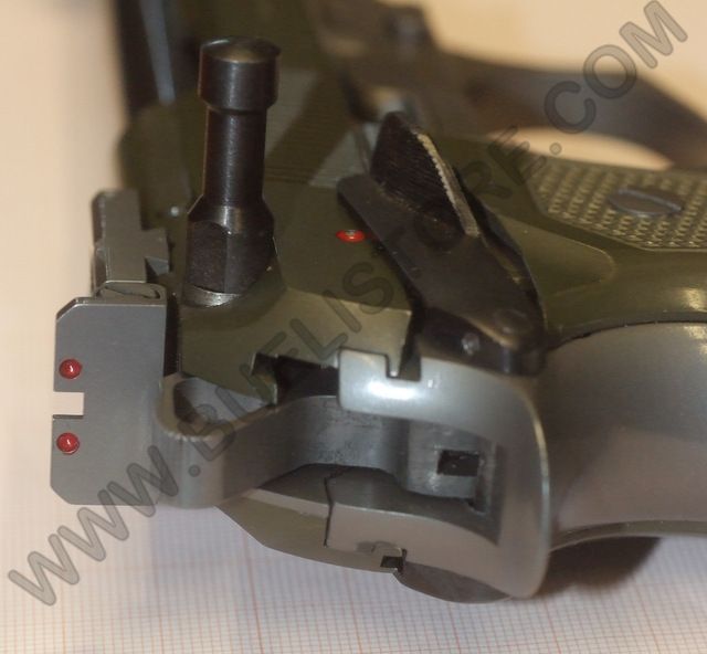 BERETTA 98 FS TARGET CAL.9X21 IMI CUSTOM USATA COLOR VERDE