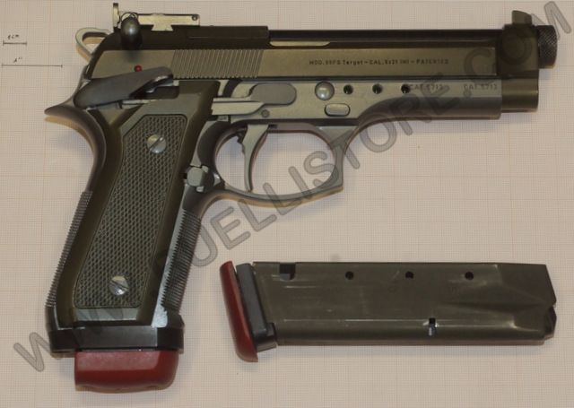 BERETTA 98 FS TARGET CAL.9X21 IMI CUSTOM USATA COLOR VERDE
