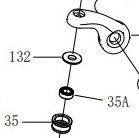 N° ESPLOSO 132 - 1457405 - LINE ROLLER COLLAR - ROTELLA GUIDAFILO - PENN SLAIII5500/SLAIII6500HS