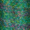 TEXTREME GLITTER THREAD - 28 GREEN RAINBOW
