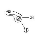 ESPLOSO N°34 - 1339516 - BAIL ARM - BRACCETTO ARCHETTO - PENN CLASH 5000