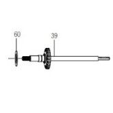 ESPLOSO N° 39 - 1540362 - MAIN SHAFT ASSEMBLY - ALBERINO PRINCIPALE - PENN BTLIII5000DX