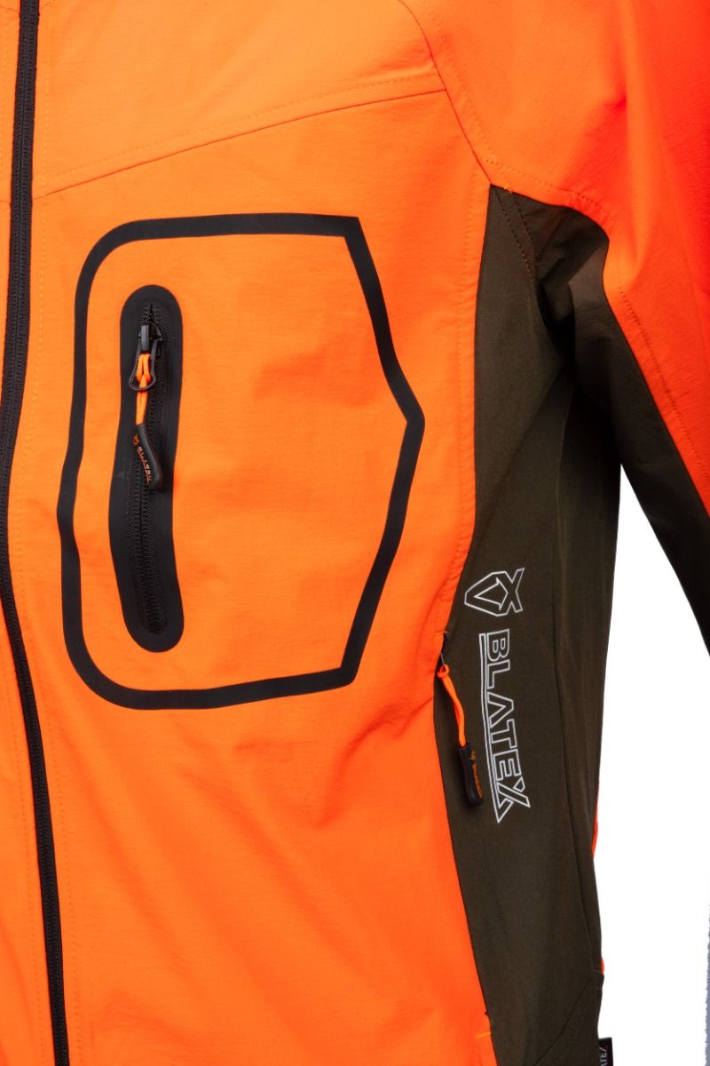 GIACCA BLATEX STRETCH VERDE E ARANCIO - 482.1