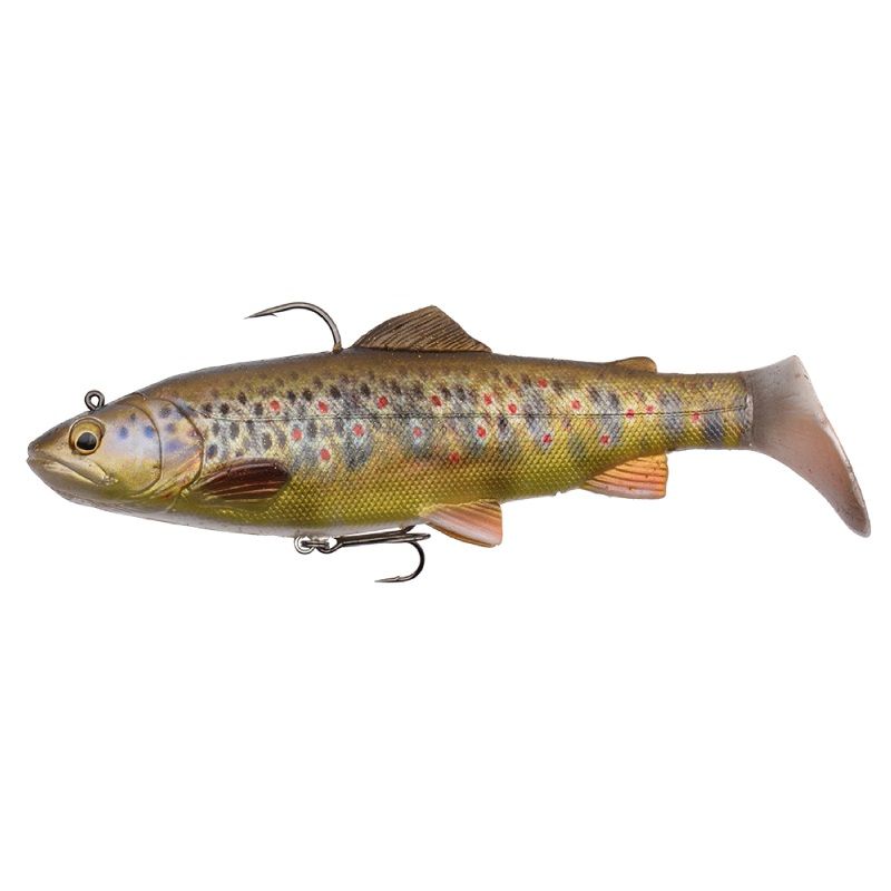 SAVAGE GEAR 4D TROUT RATTLE SHAD 35 GRAMMI 12.5 CM dark brown