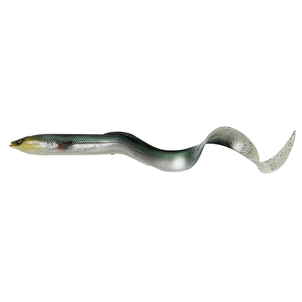  SAVAGE GEAR 4D REAL EEL BULK - 15CM -12G - GREEN SILVER