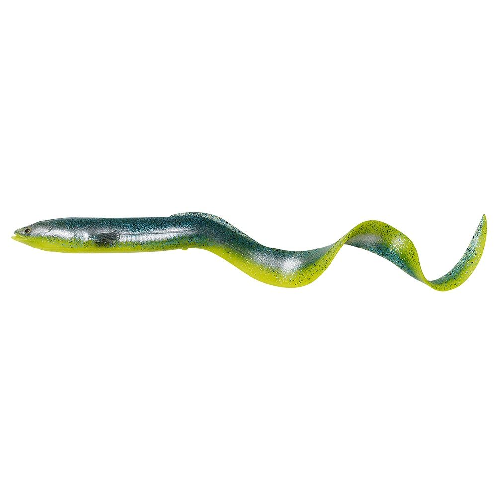  SAVAGE GEAR 4D REAL EEL BULK - 20CM -27G - GREEN YELLOW GLITTER