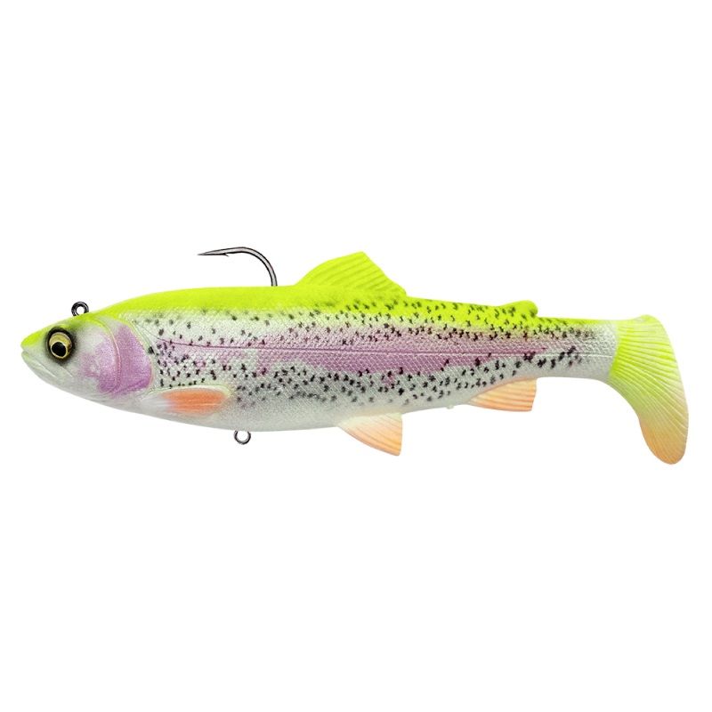 SAVAGE GEAR 4D TROUT RATTLE SHAD 80 GRAMMI 17 CM LEMON TROUT