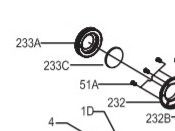 ESPLOSO N°233A - 1277103 - HANDLE CAP - TAPPO MANOVELLA - PENN SSV5500 / SSV6500