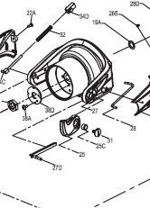 N° ESPLOSO 25C - 1102065 - BUSHING - SUPPORTO CILINDRICO - PENN AFFINITY 7000 LTDLL / AFFINITY 8000 LTD