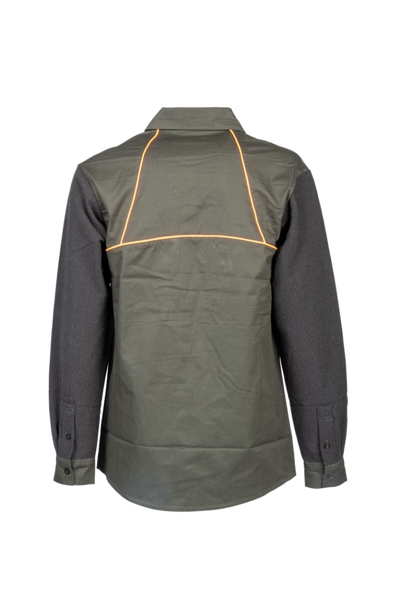 CAMICIA ELASTICIZZATA BLATEX CON PROFILO ARANCIO - 860.1