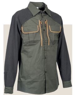 CAMICIA ELASTICIZZATA BLATEX CON PROFILO ARANCIO - 860.1